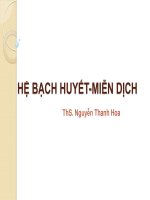 Mô học: Hệ bạch huyết miễn dịch