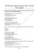 bộ đề thì công chức ngành thuế 2010 2011