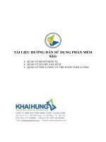 Tài liệu hướng dẫn sử dụng phần mềm kế toán, quản lý nhân sự
