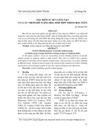 Đặc Điểm Tư Duy Sáng Tạo Của Các Nhóm Đối Tượng Học Sinh Thpt Trong Học Toán