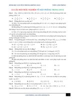 111 câu hỏi trắc nghiệm về mặt phẳng trong Oxyz