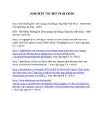 DANH MỤC TÀI LIỆU THAM KHẢO đường lối