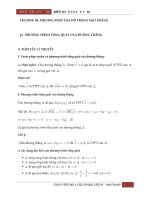 Chuyên đề phương pháp tọa độ trong mặt phẳng