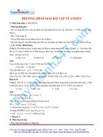 phương pháp giải bài tập về anken