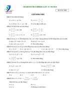 100 câu hỏi trắc nghiệm Đại số 10 học kỳ 2