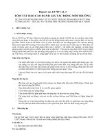 Báo Cáo Đánh Giá Tác Động Môi Trường Dự Án Xây Dựng Nhà Máy Xử Lý Nước Thải Sử Dụng Hóa Chất Tăng Cường (CEPT) – Tiểu Dự Án Vệ Sinh Môi Trường Phành Phố Quy Nhơn