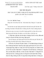 Bài thu hoạch học tập quán triệt nghị quyết đại hội 12 của đảng