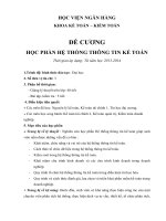 Đề cương chi tiết học phần Hệ thống thông tin kế toán (Học viện Ngân hàng)