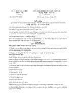 THÔNG TƯ QUY ĐỊNH VỀ HOẠT ĐỘNG CHO VAY CỦA TỔ CHỨC TÍN DỤNG, CHI NHÁNH NGÂN HÀNG NƯỚC NGOÀI ĐỐI VỚI KHÁCH HÀNG