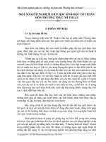 skkn một số kinh nghiệm giúp học sinh học tốt phân môn  thường thức mĩ thuật