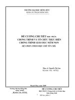 Đề cương chi tiết học phần Chương trình và tổ chức thực hiện chương trình giáo dục mầm non (Đại học Hồng Đức)