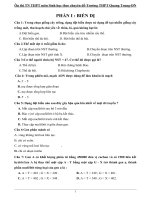 Ôn Thi Tốt Nghiệp THPT Môn Sinh Học Theo Chuyên Đề (Có Đáp Án)