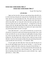 KHOA HỌC CHẨN ĐOÁN TÂM LÝ