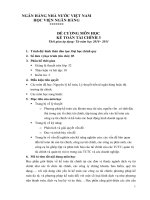 Đề cương chi tiết học phần Kế toán tài chính 3 (Học viện Ngân hàng)