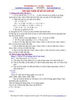 bài toán các bài TOÁN về số và CHỮ số 