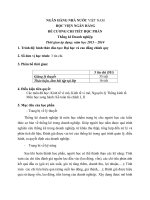 Đề cương chi tiết học phần Thống kê doanh nghiệp (Học viện Ngân hàng)