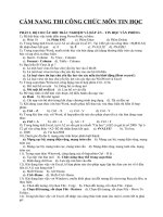 Cẩm Nang Thi Công Chức Môn Tin Học