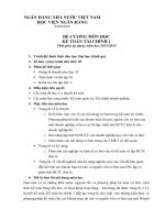 Đề cương chi tiết học phần Kế toán tài chính 1 đại học (Học viện Ngân hàng)