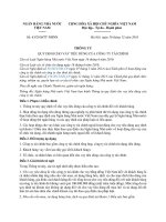 THÔNG TƯ QUY ĐỊNH CHO VAY TIÊU DÙNG CỦA CÔNG TY TÀI CHÍNH