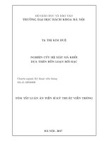 Nghiên cứu hệ mật mã khối dựa trên hỗn loạn rời rạc (tt)