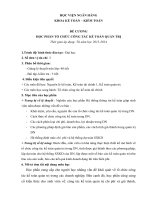 Đề cương chi tiết học phần Tổ chức công tác kế toán quản tri (Học viện Ngân hàng)