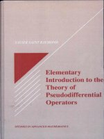 introduction to the theory of pseudodifferential operators  studies in advanced mathematics