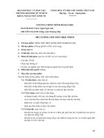Đề cương chi tiết môn tiếng việt thực hành (Đại học kinh tế TP.HCM)