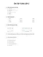 Ôn tập toán lớp 2 học kì 2 năm 2017