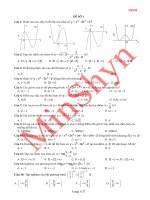 Bộ 6 đề thi môn toán ôn thi THPTQG