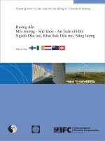 Hướng dẫn môi trường, sức khỏe, an toàn ngành dầu mỏ, khai thác dầu mỏ, dầu khí