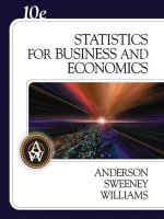 statistics for business economics by anderson 2