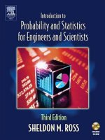 introduction to probability and statistics Sheldon ross