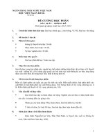 Đề cương chi tiết học phần xác suất thống kê (Học viện Ngân hàng)