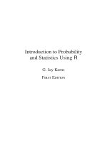 Introdtuction to probability and statistics using R