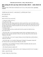 Đề cương ôn thi cao học kinh tế – môn kinh tế học | viện đào tạo sau đại học (Trường Đại học kinh tế TP.HCM)