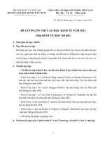 Đề cương ôn thi cao học kinh tế – môn kinh tế học | viện đào tạo sau đại học (Trường Đại học kinh tế TP.HCM)