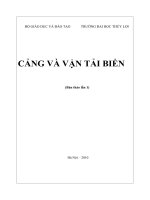 Cảng và vận tải biển  nguyễn thị phương thảo 