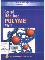 Cơ sở hóa học polyme  tập 1  phan thị minh ngọc (chủ biên), bùi chương