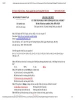 Lời giải chi tiết đề minh họa môn hóa kỳ thi THPT quốc gia 2017