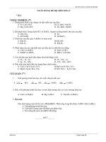 đề cương ôn tập môn hóa học lớp 9 học kì 2