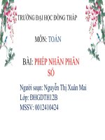 SỐ HỌC phép nhân phân số  toán 4 trang 132