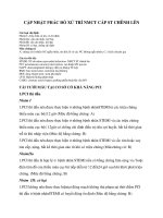 CẬP NHẬT PHÁC ĐỒ XỬ TRÍ NMCT CẤP ST CHÊNH LÊN