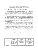 Nhóm 6_ So sánh một số chỉ số chứng khoán