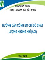 Hướng Dẫn Công Bố Chỉ Số Chất Lượng Không Khí (AQI)