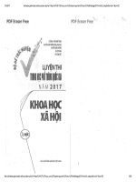 Bộ đề trắc nghiệm luyện thi THPT quốc gia năm 2017 môn khoa học xã hội