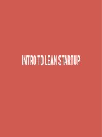 INtro to Learn Startup