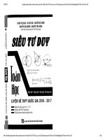 Siêu tư duy toán học luyện đề thi quốc gia THPT 2017