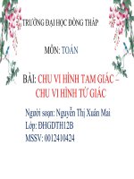 HÌNH HỌC chu vi tam giac va tu giac toán 2 trang 130