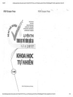 Bộ đề trắc nghiệm luyện thi THPT quốc gia năm 2017 môn khoa học tự nhiên