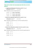 Tổng hợp 55 công thức giải nhanh bài tập hữu cơ